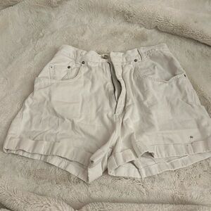 White Super High Rise Shorts!